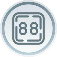 Eighty Eight Linear Button Icon vector