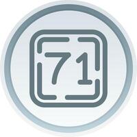 Seventy One Linear Button Icon vector