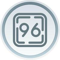 Ninety Six Linear Button Icon vector