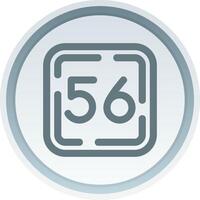 Fifty Six Linear Button Icon vector