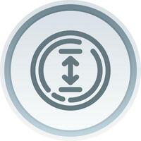 Up and down arrow Linear Button Icon vector