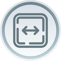 Left and right arrow Linear Button Icon vector