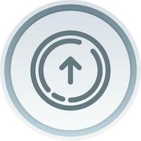 Up arrow Linear Button Icon vector