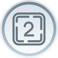 Two Linear Button Icon vector