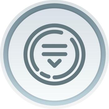 Drop Linear Button Icon vector