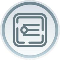 Endpoint Linear Button Icon vector