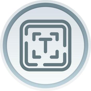 Edit text Linear Button Icon vector