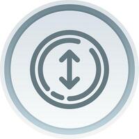 Up and down arrow Linear Button Icon vector