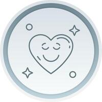 Relieved Linear Button Icon vector