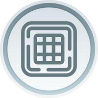 Grid lines Linear Button Icon vector