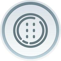 Dotted line Linear Button Icon vector