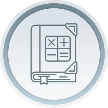 Math Linear Button Icon vector