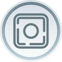 Dot Linear Button Icon vector
