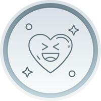 Laugh Linear Button Icon vector