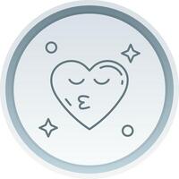 Kiss Linear Button Icon vector