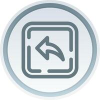 Left arrow Linear Button Icon vector