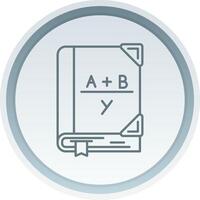 Algebra Linear Button Icon vector