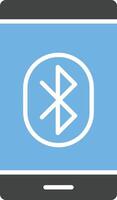 Bluetooth conectividad icono vector imagen.