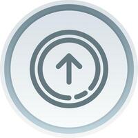 Up arrow Linear Button Icon vector