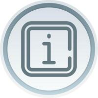 Info Linear Button Icon vector