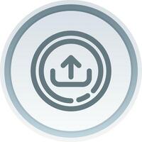 Upload Linear Button Icon vector