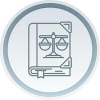 Law Linear Button Icon vector