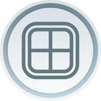 Layout Linear Button Icon vector