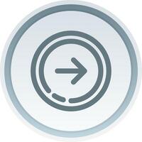 Right arrow Linear Button Icon vector
