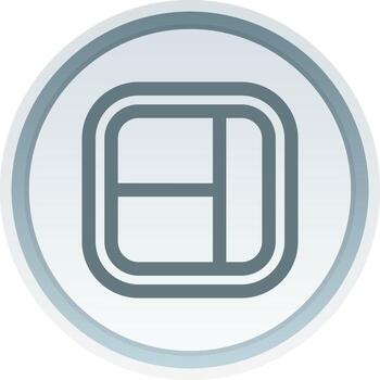 Layout Linear Button Icon vector