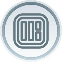 Layout Linear Button Icon vector