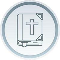 Bible Linear Button Icon vector