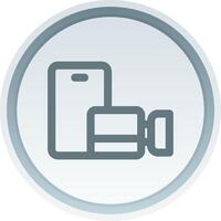 Video call Linear Button Icon vector