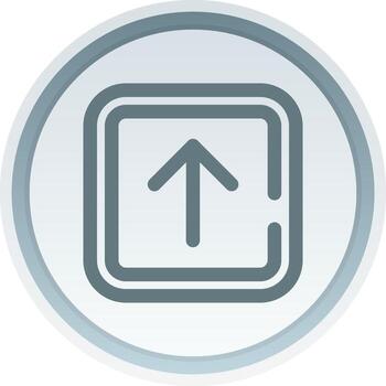 flecha lineal botón icono vector