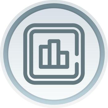Statistics Linear Button Icon vector