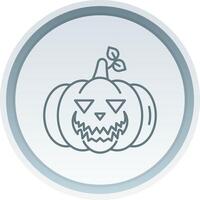 Pumpkin Linear Button Icon vector