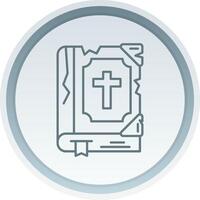 Bible Linear Button Icon vector