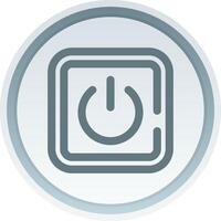 Power on Linear Button Icon vector