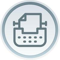 Typewriter Linear Button Icon vector