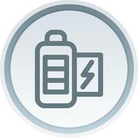 Battery full Linear Button Icon vector