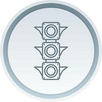 Traffic light Linear Button Icon vector