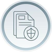 Protect Linear Button Icon vector