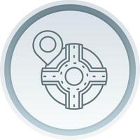 Pin Linear Button Icon vector