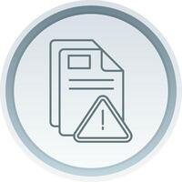 Alert Linear Button Icon vector