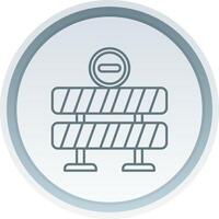 Closed Linear Button Icon vector