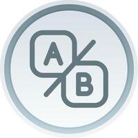 Compare ab Linear Button Icon vector