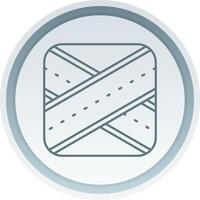 Overpass Linear Button Icon vector