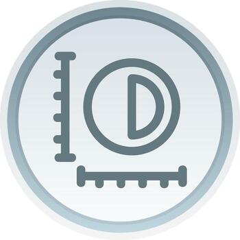 Sizing Linear Button Icon vector