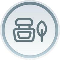 Ink bottle Linear Button Icon vector