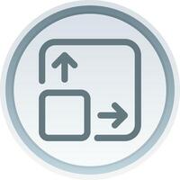 Expand Linear Button Icon vector