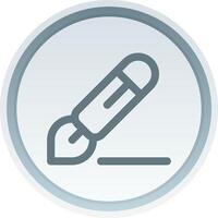 Pen 3 Linear Button Icon vector